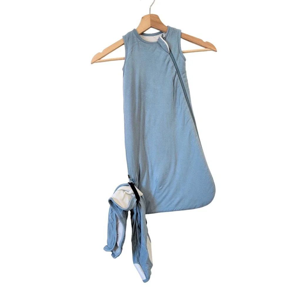 Kyte Baby Bamboo Sleep Sack 1.0 TOG XS Slate Blue Sleeveless Wearable Blanket